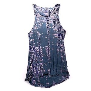 Hard Tail Tie Dye Hi Lo Tunic Tank Top in Modal